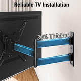 Mounting Dream Long Arm TV Wall Mount for Most 26-65 Inch TVs, 30 Inch Long Extension TV Mount Swivel and Tilt, Full Motion Wall Mount TV Bracket Fit Max VESA 400x400mm,Up to 99 lbs, MD2286-M
