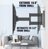 65 inch tv wall mount with 19'' extension and 3.4'' flush
