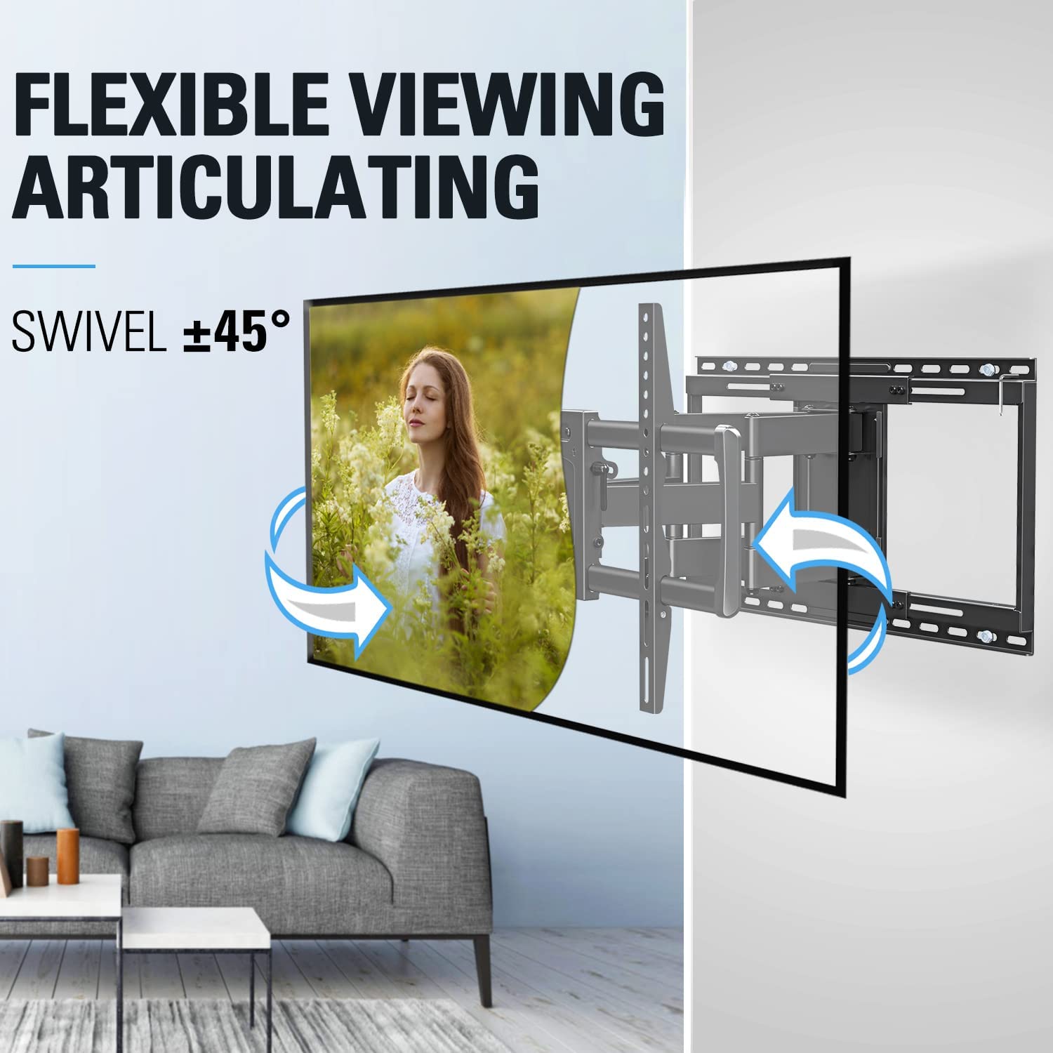swivel tv wall mount for flexible viewing