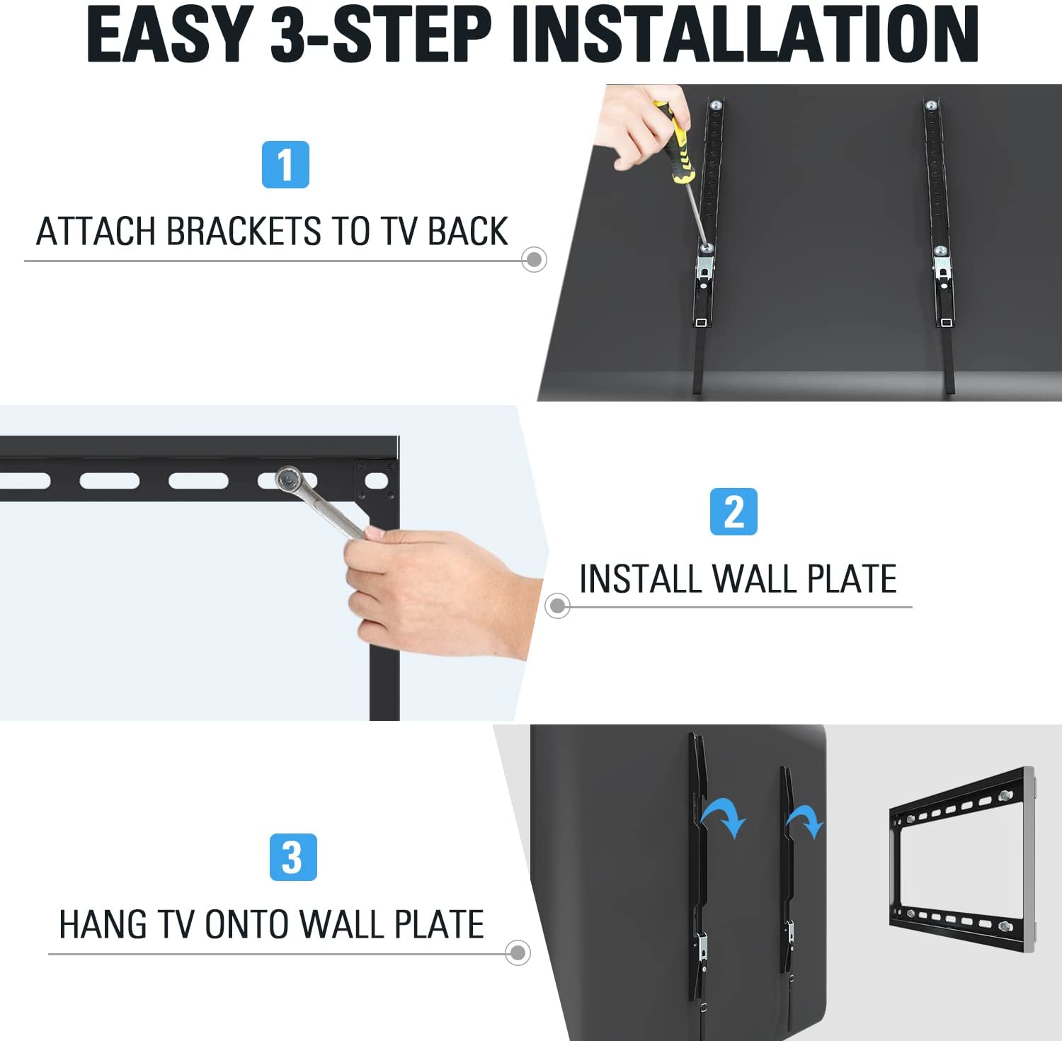 easy to hang a TV on the wall