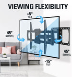 75 inch TV wall mount with swivel and tilt adjustment