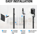 1 easy to install the speaker stands