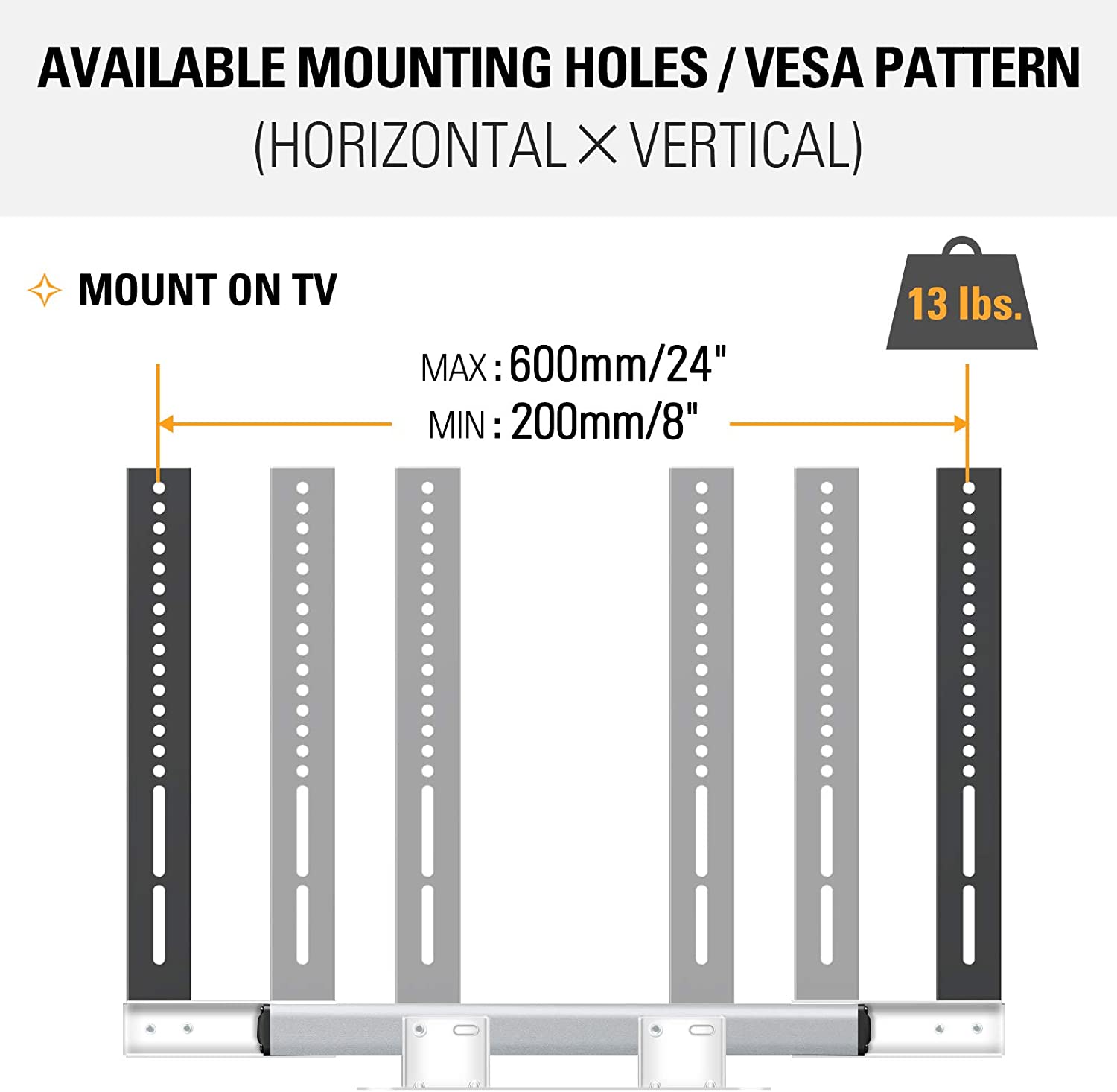 VESA hole pattern compatible