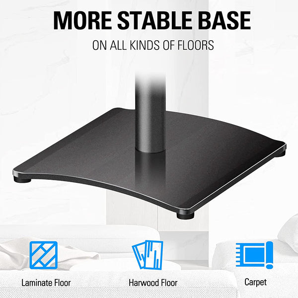 1 floor speaker stands with a stable base on all kinds of floors