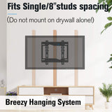 wall mount for TV fits single/8'' wood stud spacing or concrete wall