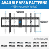86 inch TV wall mount fits VESA from 200×100 mm to 800×400 mm