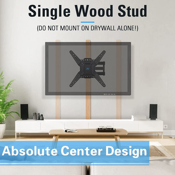 mount TV on off-center wood stud