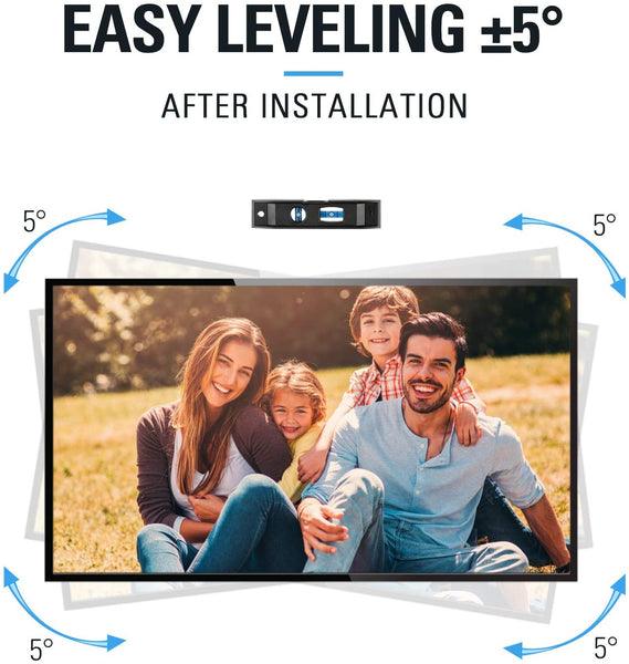 leveling the TV post installation