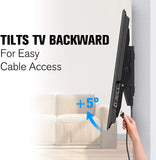 5 degrees tilt up for easy cable access