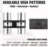 VESA 200x200 300x300 400x400 TV wall mount