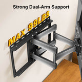 sturdy and durable wall mount for TV loasds up to 99 lbs