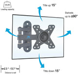 Renewed Articulating TV Mount for 10-26" Small TVs MD2463