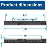extend the 16'' wall plate to accommodate a 18''/24'' wood stud