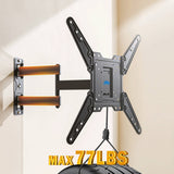 full motion TV wall mount loads up to 77 lbs