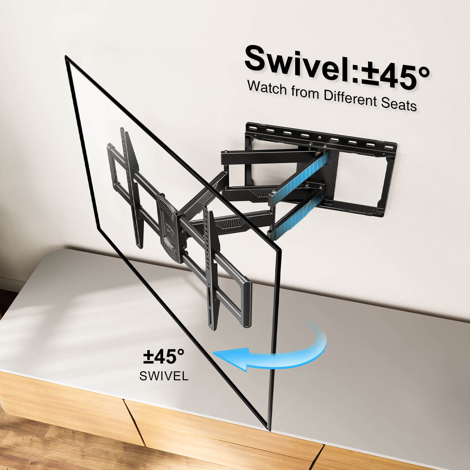 Swivel TV Mount for 42''- 84” TVs MD2617